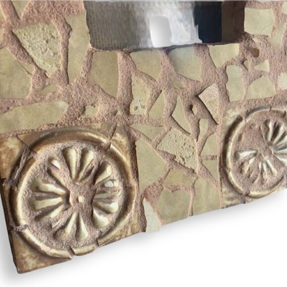 Original Hand Crafted Mosaic Tile Tabletop Picture Frame Artist Signed - Picture 8 of 11